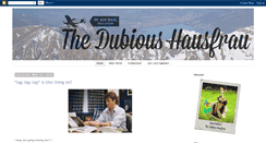 Desktop Screenshot of dubioushausfrau.com